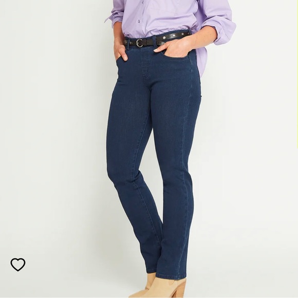 Betabrand 4 Pocket Straight Leg Yoga Denim Jeans Large - Picture 1 of 6